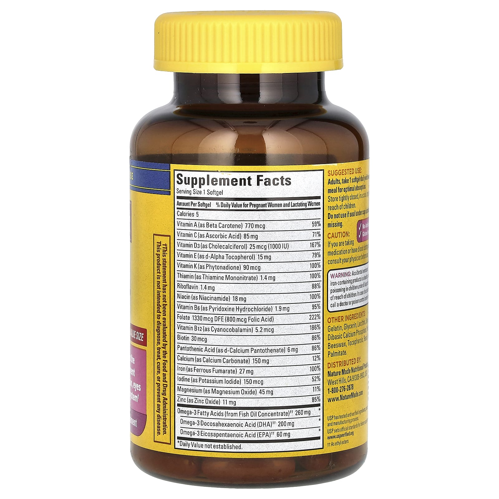 Prenatal Folic Acid + DHA, 90 Softgels