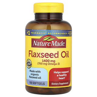 Nature Made, Flaxseed Oil, 100 Softgels