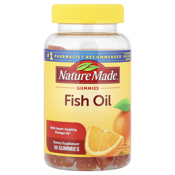 Fish Oil Gummies, Orange, 90 Gummies