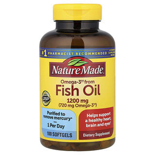 Nature Made, Fish Oil, 1,200 mg, 100 Softgels