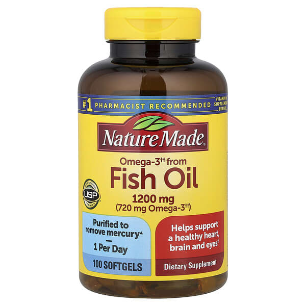 Nature Made, Fish Oil, 1,200 mg, 100 Softgels — product photo 1