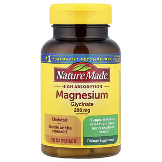 Nature Made, Magnesium Glycinate, 60 Capsules (100 mg per Capsule)
