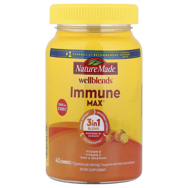 Wellblends™, ImmuneMax® Gummies, Tangerine, 42 Gummies