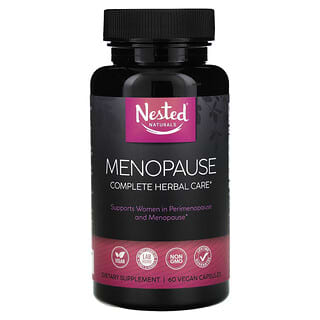 Nested Naturals, Tratamento Completo com Ervas para Menopausa, 60 Cápsulas Veganas