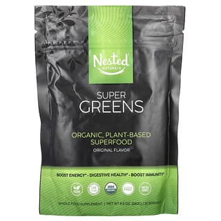 Nested Naturals, Super Greens, оригинальный вкус, 240 г (8,5 унции)
