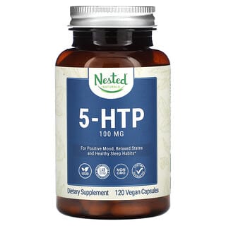 Nested Naturals, 5-HTP, 100 мг, 120 веганских капсул