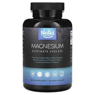 Nested Naturals, Magnesio, Quelato de glicinato, 120 cápsulas veganas