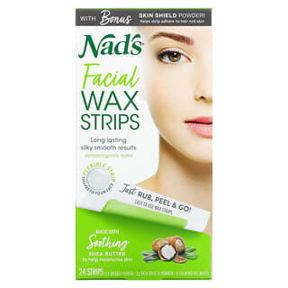 Nad's, Facial Wax Strips, 24 Strips