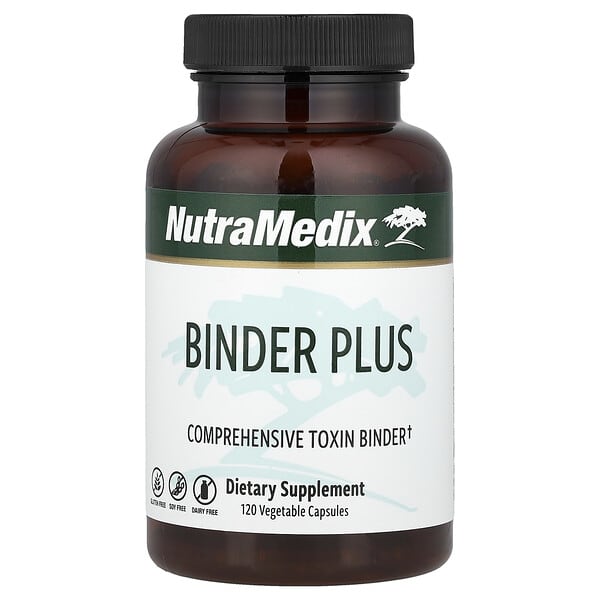 NutraMedix, Binder Plus，120 粒素食胶囊