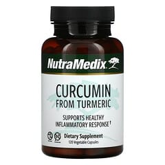 NutraMedix, Curcumina de la cúrcuma, Promueve una respuesta inflamatoria saludable, 120 cápsulas vegetales