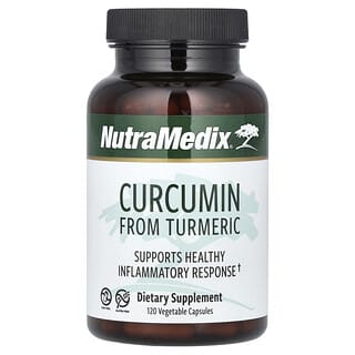 NutraMedix, Curcumin From Turmeric, Kurkumin aus Kurkuma, 120 pflanzliche Kapseln