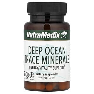 NutraMedix, Минерали от дълбокия океан, енергийна/жизнена подкрепа, 60 растителни капсули (500 мг на капсула)
