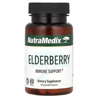 NutraMedix, Elderberry, Unterstützung des Immunsystems, 60 pflanzliche Kapseln