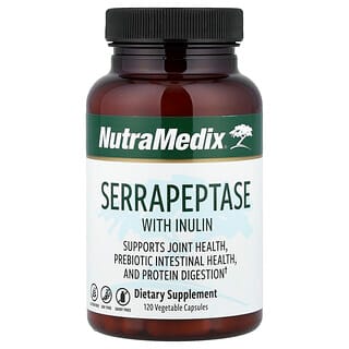 NutraMedix, Serrapeptasa con inulina, 120 cápsulas vegetales