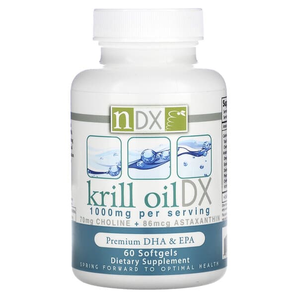 Natural Dynamix (NDX), Huile de Krill DX, 1000 mg, 60 gélules