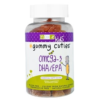 Natural Dynamix (NDX), Kids, Gummy Cuties, Omega-3 DHA/EPA, 60 Gummy Cuties