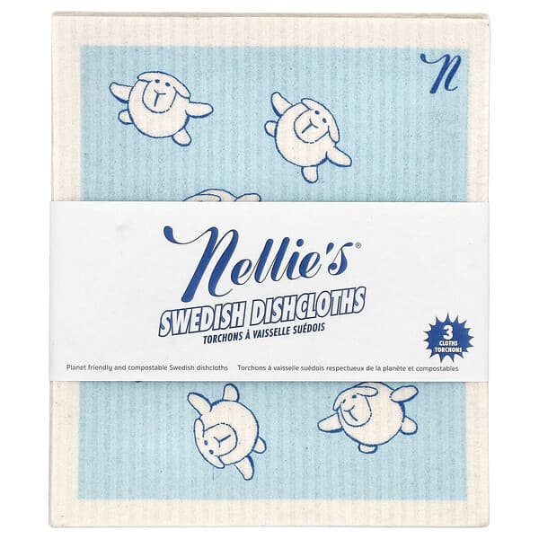 Nellie's, Swedish Dishcloths, 3 Cloths