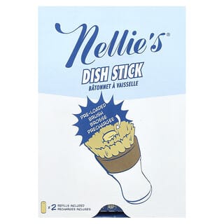 Nellie's, Dish Stick, Stick, 1 Stick, 2 Nachfüllpackungen