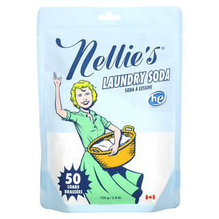 Nellie's, Sosa para lavar la ropa, 50 cargas, 726 g (1,6 lb)