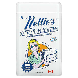 Nellie's‏, Oxygen Brightener, אבקת כביסה מבהירה, 100 כפות מדידה, 1.7 ק"ג (3.75 ליברות)