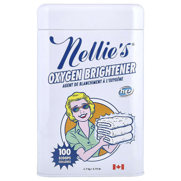 Nellie's, 산소 표백제, 100스쿱, 1.7kg(3.75lbs)