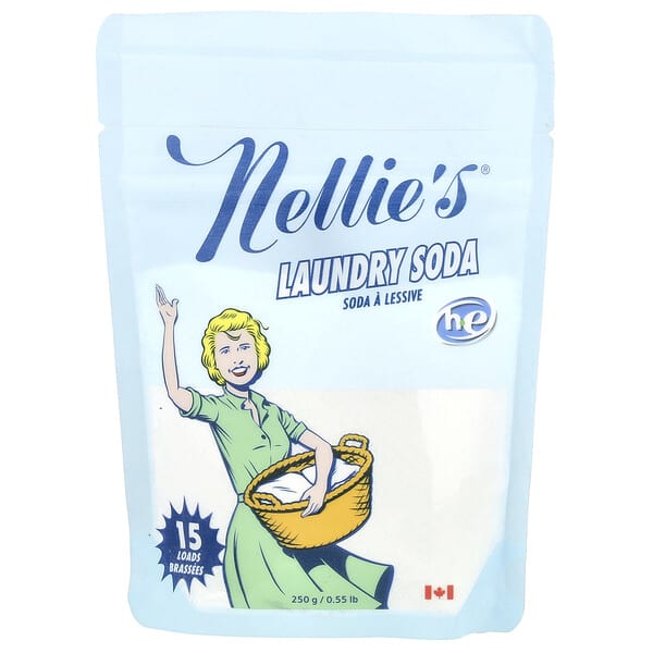 Nellie's, 洗衣鹼，15 次用量，0.55 磅（250 克）