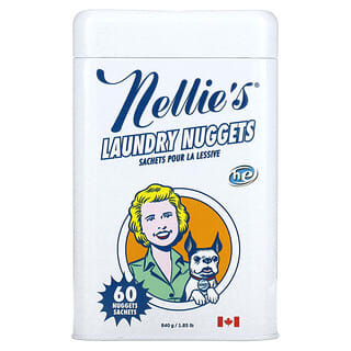 Nellie's, Laundry Nuggets, Unscented, 60 Loads, 1.85 lb (840 g)