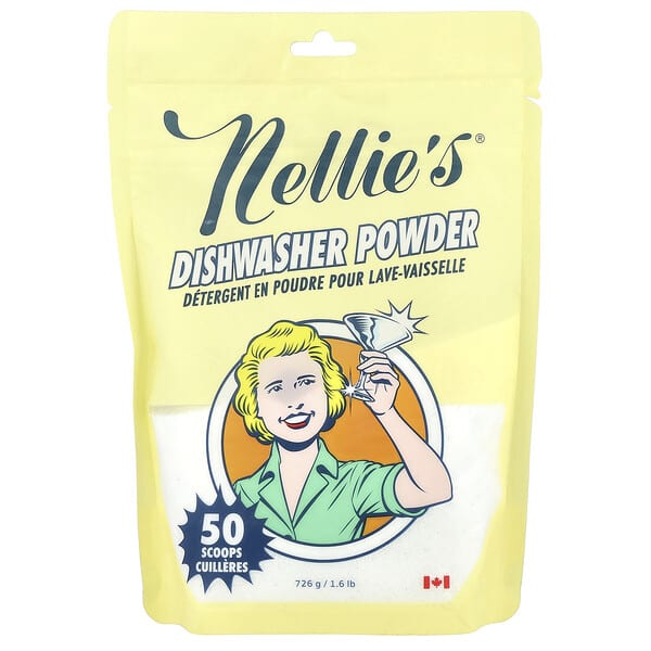Nellie's, 식기세척기 분말 세제, 726g(1.6lbs)