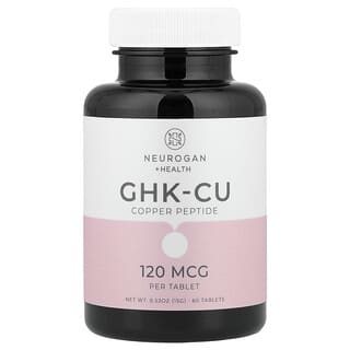 Neurogan Health, Меден пептид GHK-CU, 120 μg, 60 таблетки, 15 g (0,52 oz)