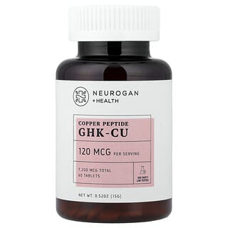 Neurogan Health, Bakır Peptit GHK-CU, 120 mcg, 60 Tablet, 0,52 oz (15 g)