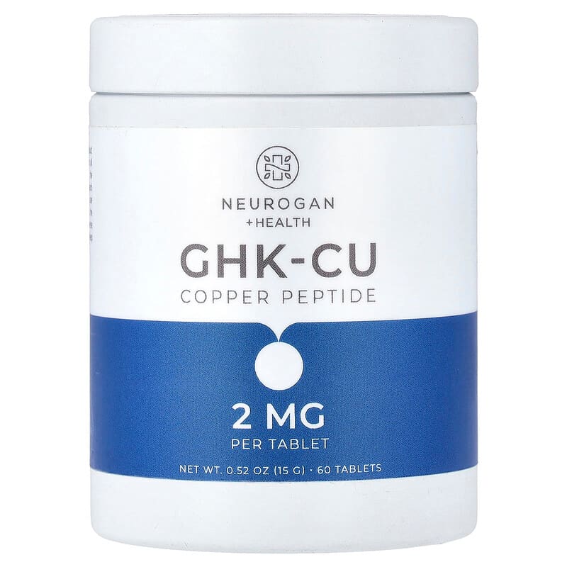 GHK-Cu Copper Peptide, 2 mg, 60 Tablets
