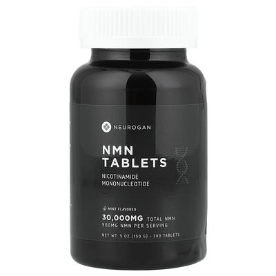 Neurogan Health, NMN, Mint, 300 Tablets (100 mg Each Tablet)