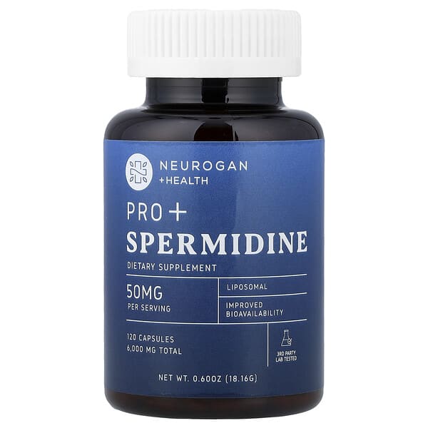 Pro+ Spermidine, 120 Capsules, 0.6 oz (18.16 g)