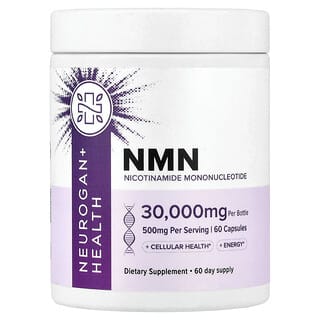 Neurogan Health, NMN, 120 Capsules (250 mg per Capsule)
