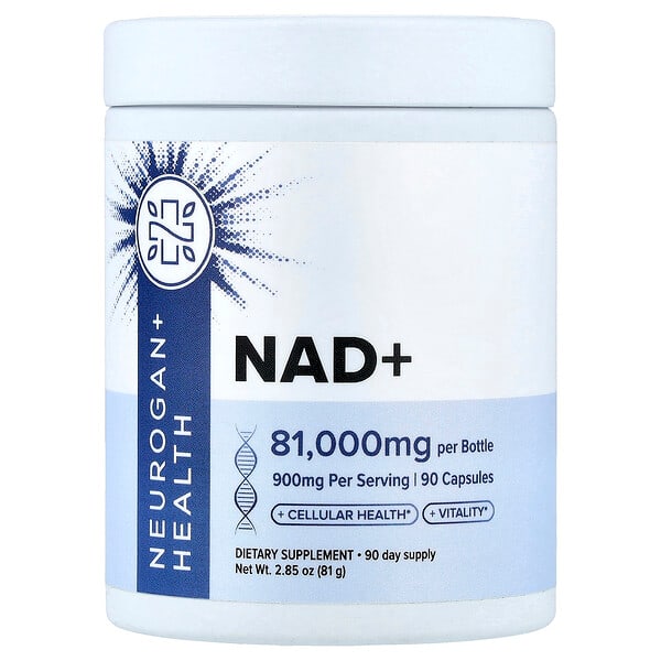 Neurogan Health, NAD+, 900 mg, 90 Capsules — product photo 1