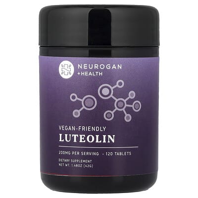Neurogan Health, Luteolin, 120 Tablets (100 mg per Tablet)