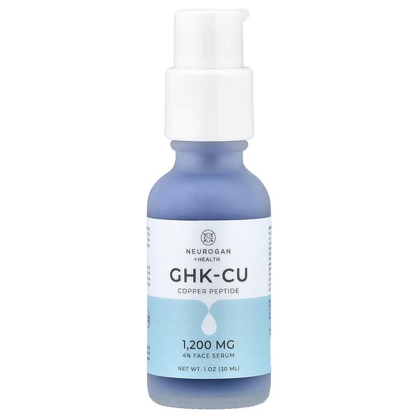 Neurogan Health, GHK-CU คอปเปอร์เปปไทด์ เซรั่มสำหรับผิวหน้า ขนาด 1 ออนซ์ (30 มล.)