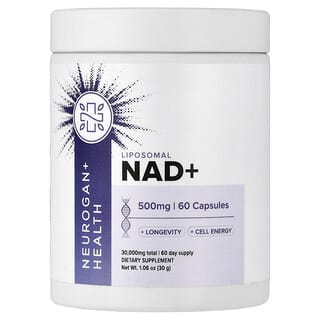 Neurogan Health, Liposomal NAD+, 500 mg, 60 Capsules