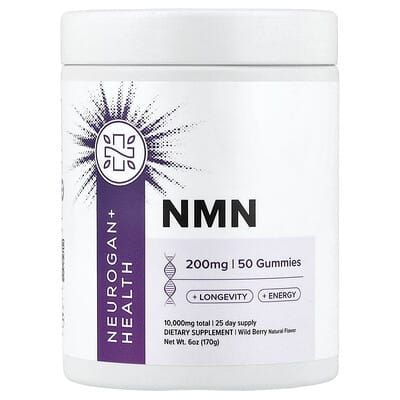 Neurogan Health, NMN Gummies, Wild Berry, 200 mg, 50 Gummies
