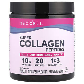 NeoCell, Super Collagen Peptides, Unflavored, 7 oz (200 g)