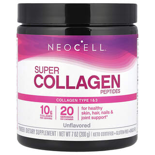 NeoCell, Peptídeos Super Collagen, Sem Sabor, 200 g (7 oz)