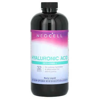 NeoCell, Хиалуронова киселина с витамин С, течни горски плодове, 16 течни унции (473 мл)