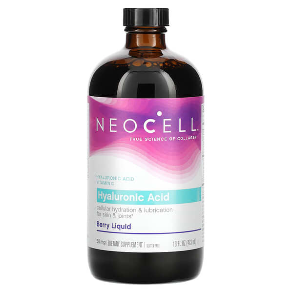 NeoCell, Líquido de bayas de ácido hialurónico, 50 mg, 473 ml (16 oz. líq.)