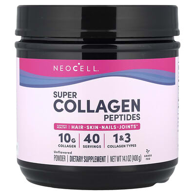 NeoCell, Super Collagen Peptides, Unflavoured, 14.1 oz (400 g)