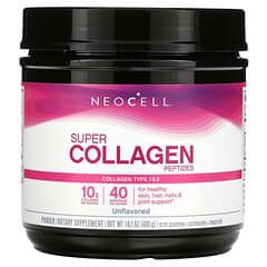 NeoCell, Péptidos de supercolágeno, Sin sabor, 400 g (14,1 oz)