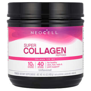 نيوسيل‏, بيبتيدات الكولاجين الفائقة، خالٍ من النكهات، 14.1 أونصة (400 جم)