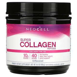 Neocell, Peptídeos de Super Colágeno, Sem Sabor, 400 g (14,1 oz)