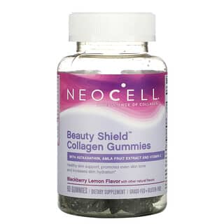 Neocell, Beauty Shield，膠原蛋白軟糖，黑莓檸檬味，60 粒軟糖