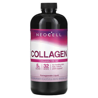 NeoCell, Collagen Type 1 & 3 Liquid, Kollagen Typ 1 und 3 flüssig, Granatapfel, 473 ml (16 fl. oz.)