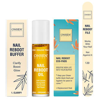 Onsen Secret, Nail Reboot Challenge Kit, 5 Piece Kit